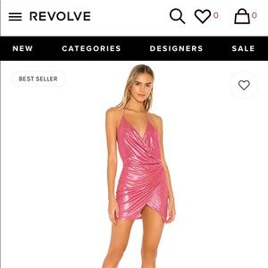 pink dress from superdown